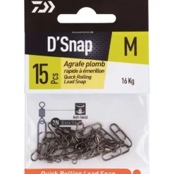 Daiwa Agrafe Plomb Rapide A Emerillon - Par 20 * Montage Ligne