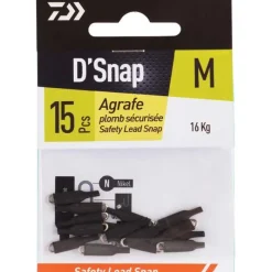 Daiwa Agrafe Plomb Securisee - Par 15 * Montage Ligne