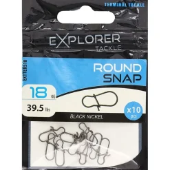 Explorer Tackle Agrafe Round Snap * Montage Ligne