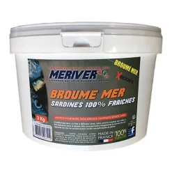 Meriver Amorce Broumé Mer Sardine 1% - Xboost * Appâts Naturels - Amorces