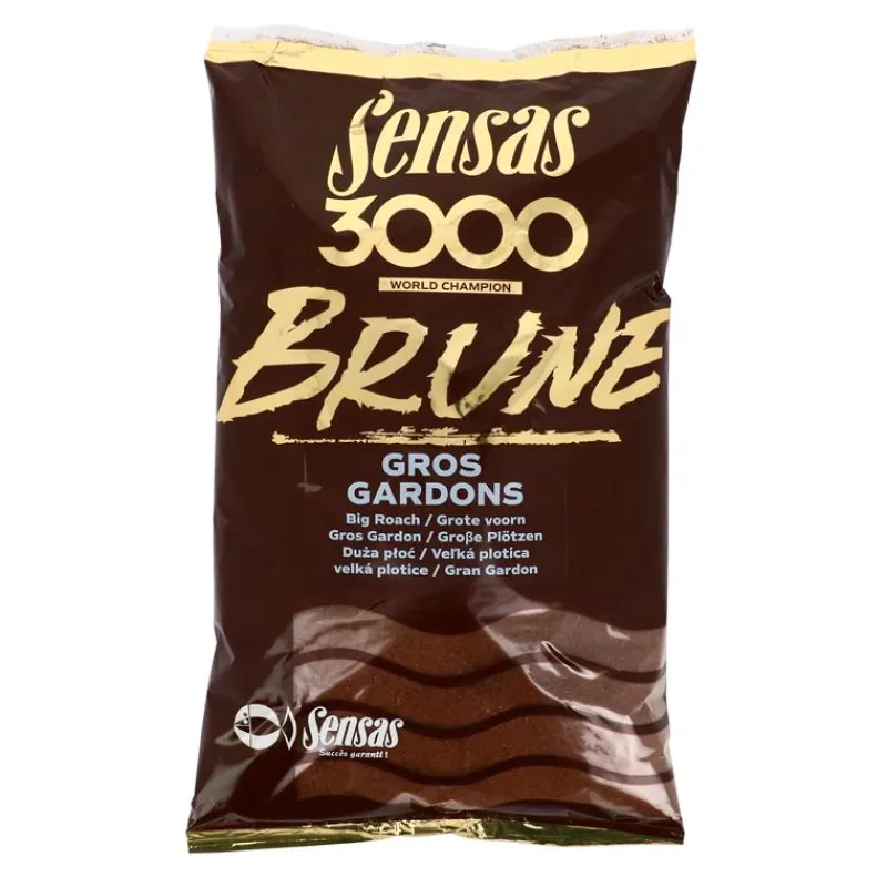Sensas Amorce 3000 Brune Gros Gardon 1Kg * Appâts - Amorces