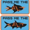 Vision Autocollant Pass Me The Salt - Par 2 * Accessoires Mouche