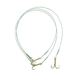 Dudule Bas De Ligne Brochet Triple Racine Acier * Fils - Tresses - Bdl Carnassier