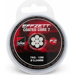 Effzett Bas De Ligne Coated Core49 Steeltrace - 10M * Fils - Tresses - Bdl Carnassier