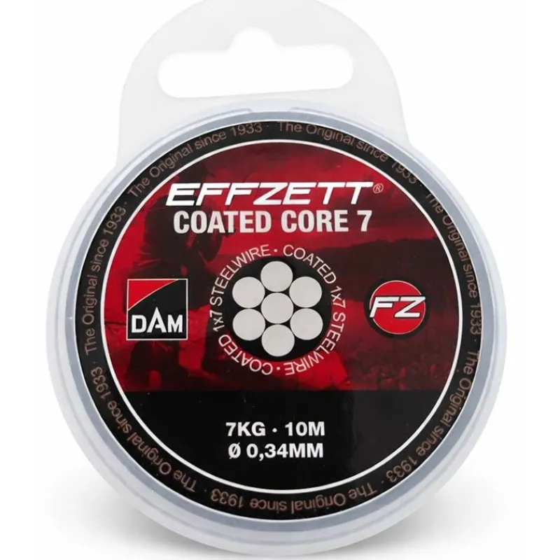 Effzett Bas De Ligne Coated Core49 Steeltrace - 10M * Fils - Tresses - Bdl Carnassier
