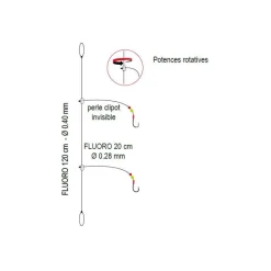 Flashmer Bas De Ligne Daurade Pro * Lignes Montées