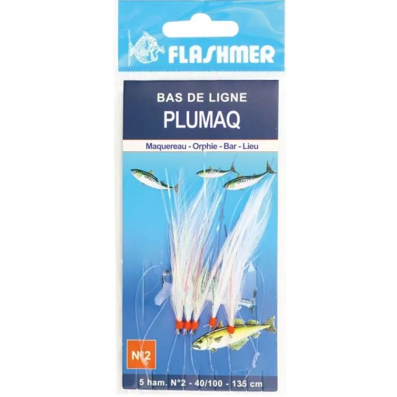 Flashmer Bas De Ligne Plumaq * Lignes Montées