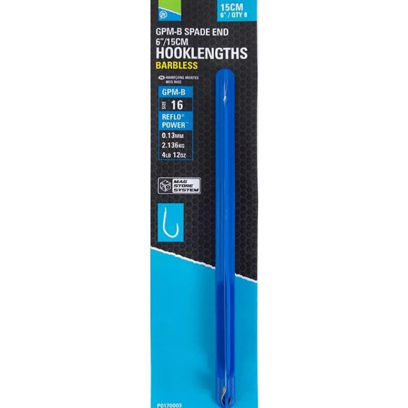 Preston Innovations Bas De Ligne Gpm-B Spade End Hooklengths Barbless * Feeder
