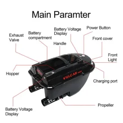 Bateau Amorceur Boatman Vulcan Pro V2 60 Satellites Camou
