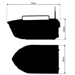 Carp Royal Bateau Amorceur King 6.0 Bait Boat * Propulsion Appâts