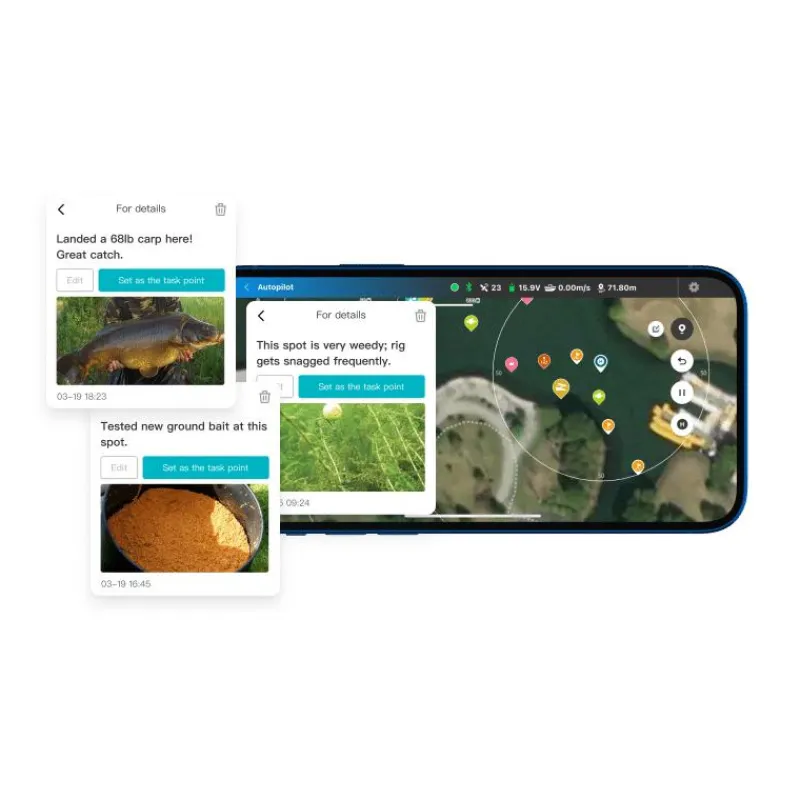 Rippton Bateau Amorceur Catchx Mini Gps * Propulsion Appâts