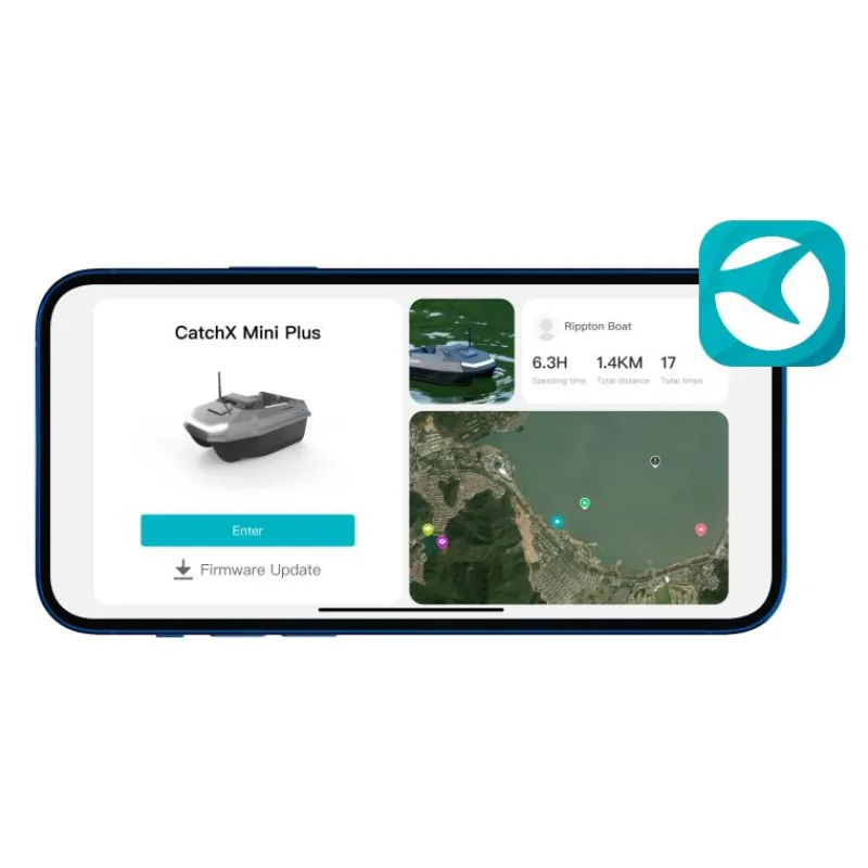 Rippton Bateau Amorceur Catchx Mini Gps * Propulsion Appâts