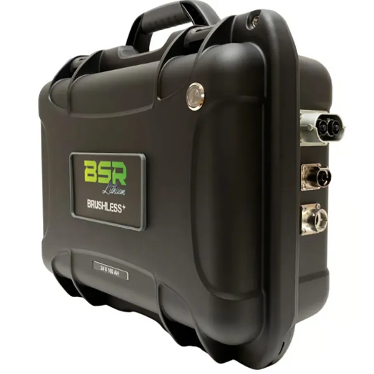 Batterie Lithium Bsr Prestige Lifepo4 Gen3+ Spécial Brushless 24V100ah +1 Sortie Régulée Sondeur Et Chargeur Non Étan
