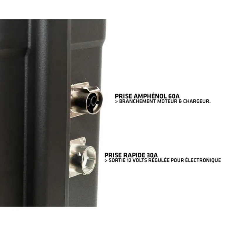 Batterie Lithium Bsr Prestige Lifepo4 Gen3+ 36V100ah +1 Sortie Régulée Sondeur Et Chargeur Non Étanche 10A