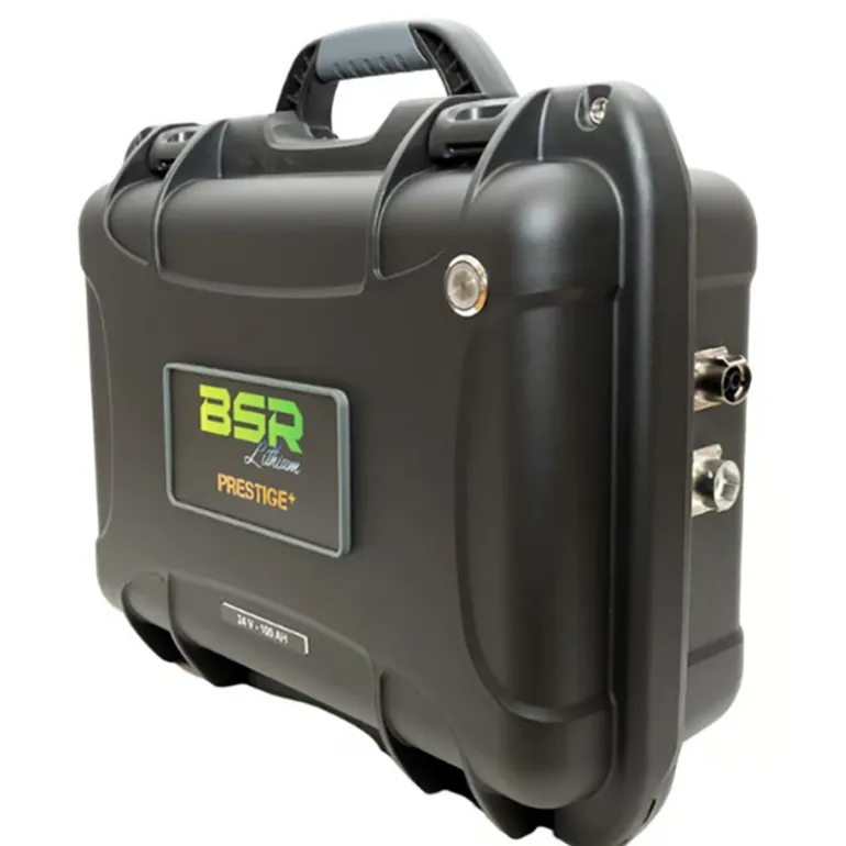 Batterie Lithium Bsr Prestige Lifepo4 Gen3+ 24V100ah +1 Sortie Régulée Sondeur Et Chargeur Non Étanche 10A