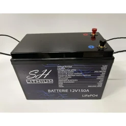 SH Lithium Batterie Lithium Lifeop4 Format Caisse Bluetooth 12V150amp + Chargeur * Batteries & Chargeurs