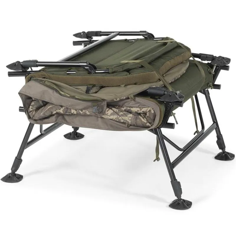 Nash Bedchair Indulgence Hd40 Sleep System 8 Legs Camo * Bivouac