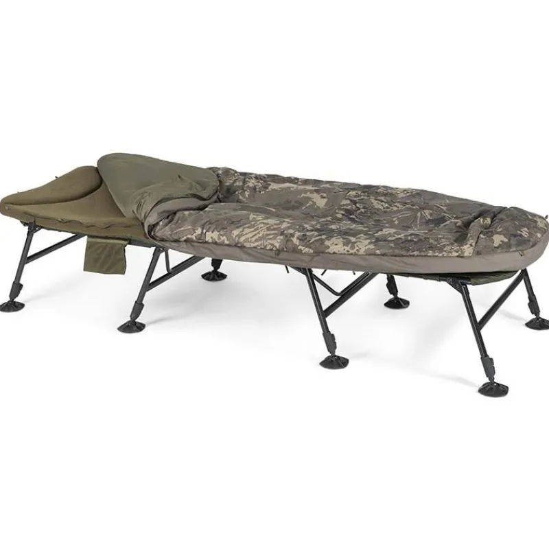 Nash Bedchair Indulgence Hd40 Sleep System 8 Legs Camo * Bivouac