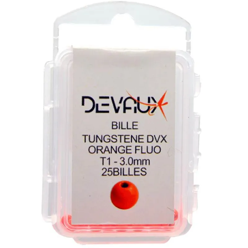 Devaux Billes Tungstène Dvx - Orange Fluo * Fly Tying