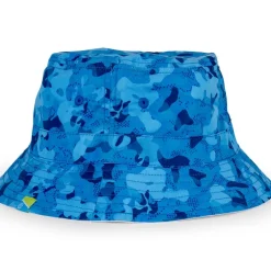 Bob Preston Innovations Bucket Hat Réversible - Bleu/Blanc