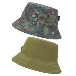 Trakker Bob Reversible Water-Resistant Bucket Hat - Kaki/Camo * Casquettes, Visières & Chapeaux