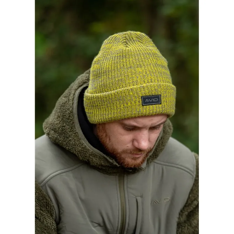 Avid Carp Bonnet Marl Knit Beanie - Jaune * Bonnets, Tours De Cou & Gants