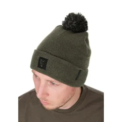 Bonnet Fox Collection Bobble Hat - Vert