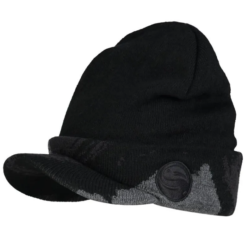 Guru Bonnet Homme Black Peak Beanie - Noir * Bonnets, Tours De Cou & Gants