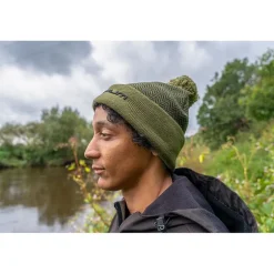 Bonnet Korum Thermal Beanie Hat - Black/Olive