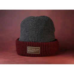 One More Cast Bonnet Berry Toastie Beanie 100% Waterproof - Gris/Rouge * Bonnets, Tours De Cou & Gants