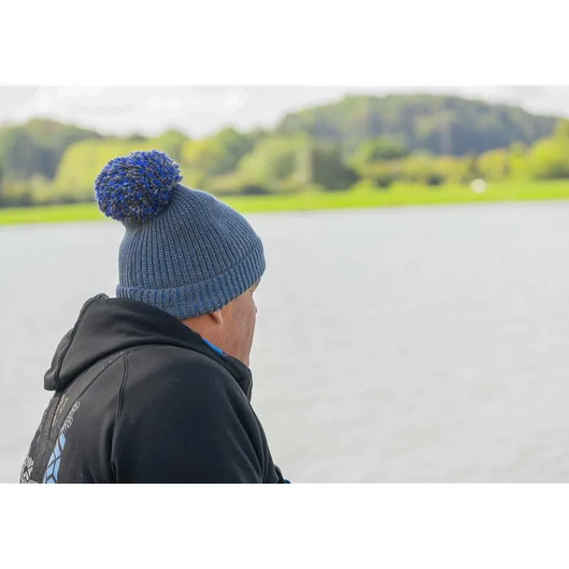 Preston Innovations Bonnet Marled Bobble - Bleu * Bonnets, Tours De Cou & Gants