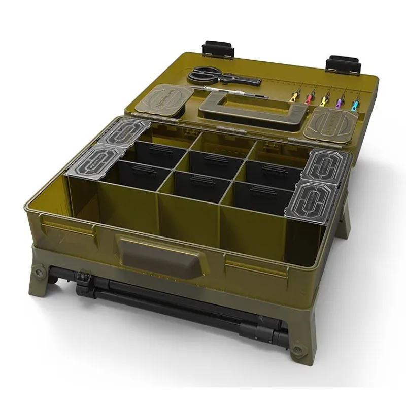 Korum Boîte À Accessoires Complète Mega Blox Station Fully Loaded * Bagagerie Carpe|Bagagerie Coup
