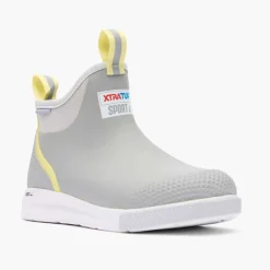 Xtratuf Bottes Femme Wmns Ankle Deck Boot Sport - Gris/Jaune * Bottes & Chaussures
