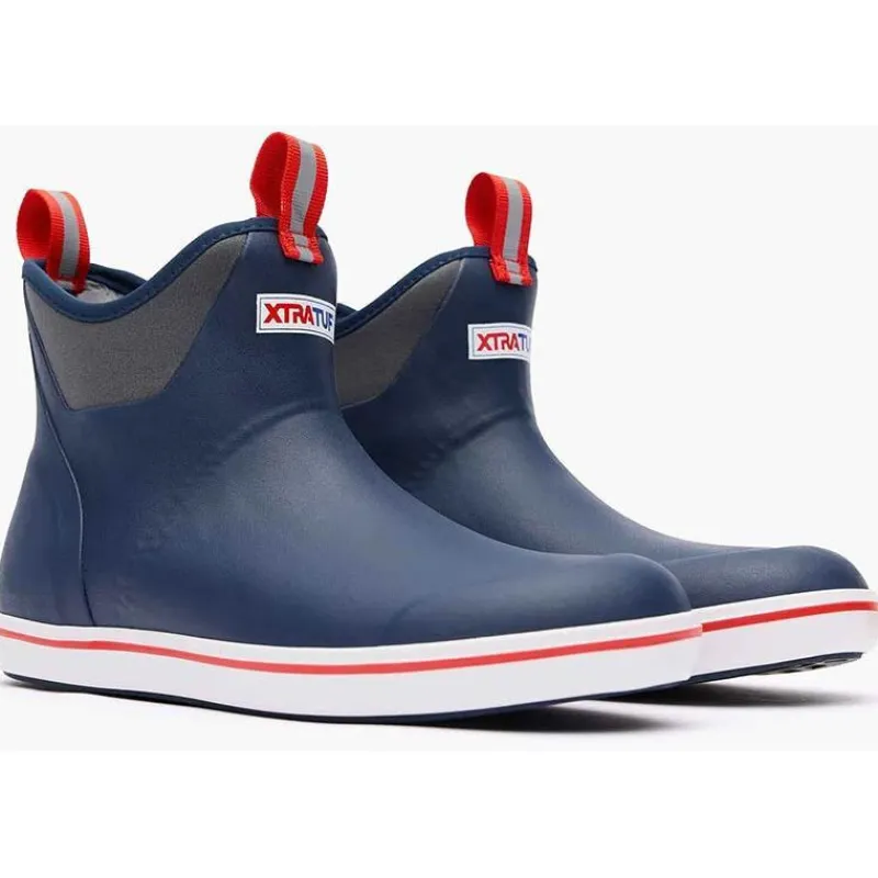 Xtratuf Bottes Homme Ankle Deck Boot - Bleu Marine/Rouge * Bottes & Chaussures
