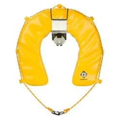 Bouée Fer À Cheval Crewsaver Hamble Avec Kit Feu À Retournement - Jaune