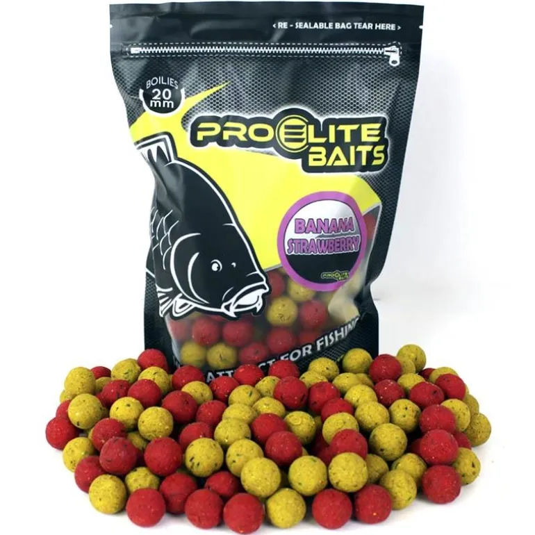 Bouillette Pro Elite Baits Boilies Classic Banana & Strawberry