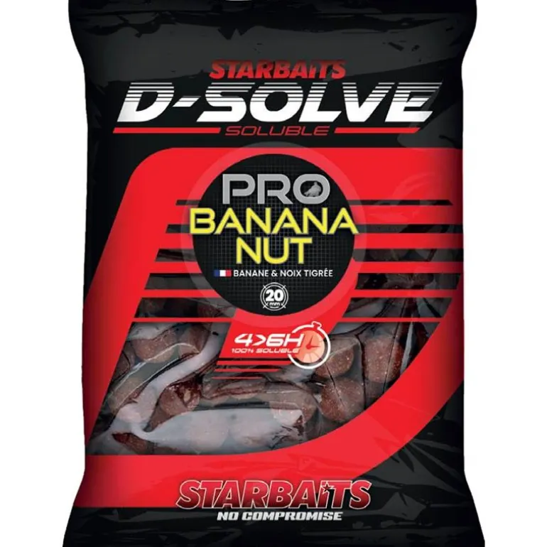 Bouillette Soluble Starbaits Probiotic Pro Banana Nut D-Solve - 2.5Kg
