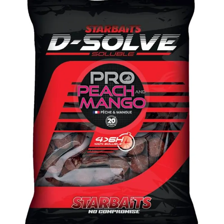 Bouillette Soluble Starbaits Pro Peach & Mango D-Solve - 2.5Kg