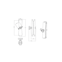 Ram Mounts Bras Long Pour Boule C * Equipements Bateau & Annexe