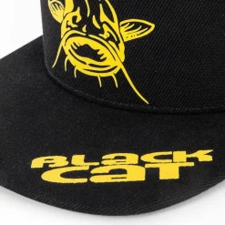 Casquette Black Cat Black Flat Peak Cap - Noir