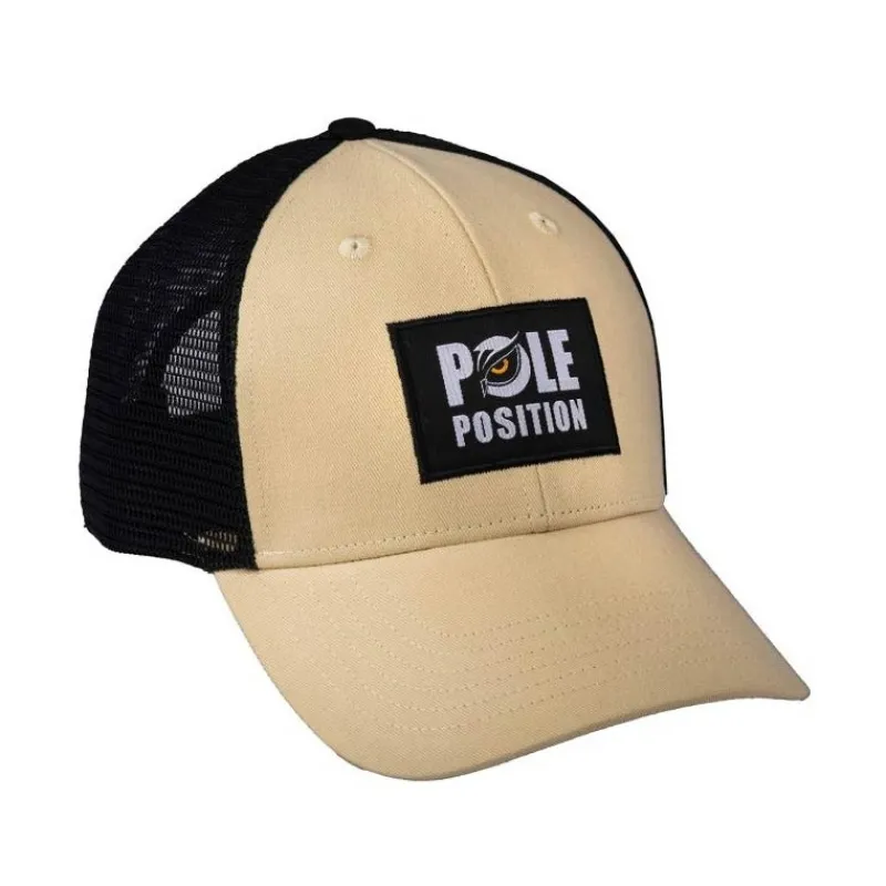 Pole Position Casquette Trucker Cap - Beige * Casquettes, Visières & Chapeaux