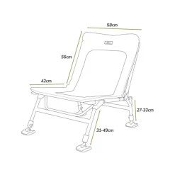 Korum Chaise Supa Lite Stretch Wide * Stations - Paniers Sièges