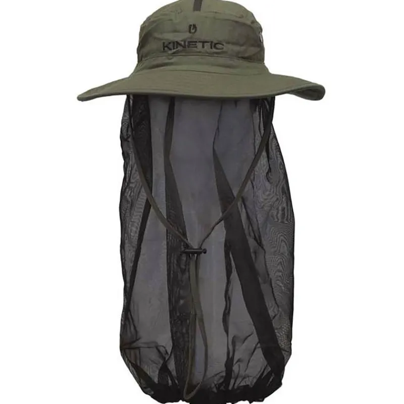 Kinetic Chapeau Moustiquaire Mosquito Hat - Olive * Casquettes, Visières & Chapeaux
