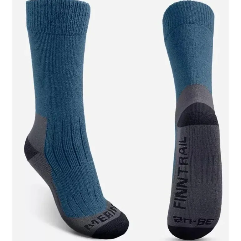 Chaussettes Homme Finntrail Merino Blue 3201 - Gris
