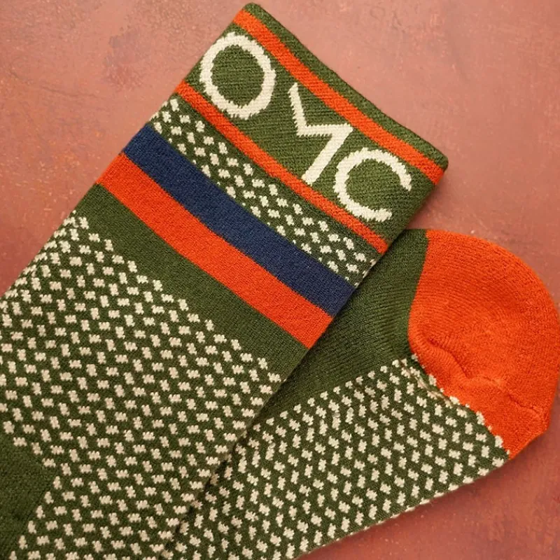 One More Cast Chaussettes Homme Spotted Eel Bamboo - Kaki * Sous-Vêtements & Chaussettes