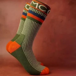 One More Cast Chaussettes Homme Spotted Eel Bamboo - Kaki * Sous-Vêtements & Chaussettes