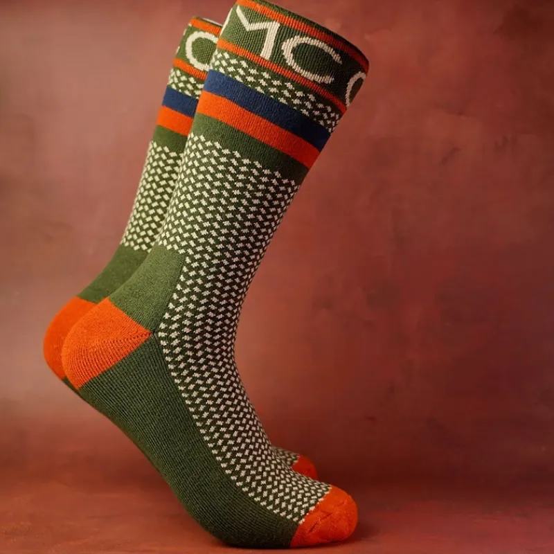 One More Cast Chaussettes Homme Spotted Eel Bamboo - Kaki * Sous-Vêtements & Chaussettes