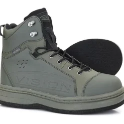 Vision Chaussures De Wading Koski Green Felt * Wading|Wading