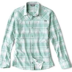 Orvis Chemise Manches Longues Homme Pro Stretch Shirt Marineplaid - Bleu * T-Shirts, Polos & Chemises