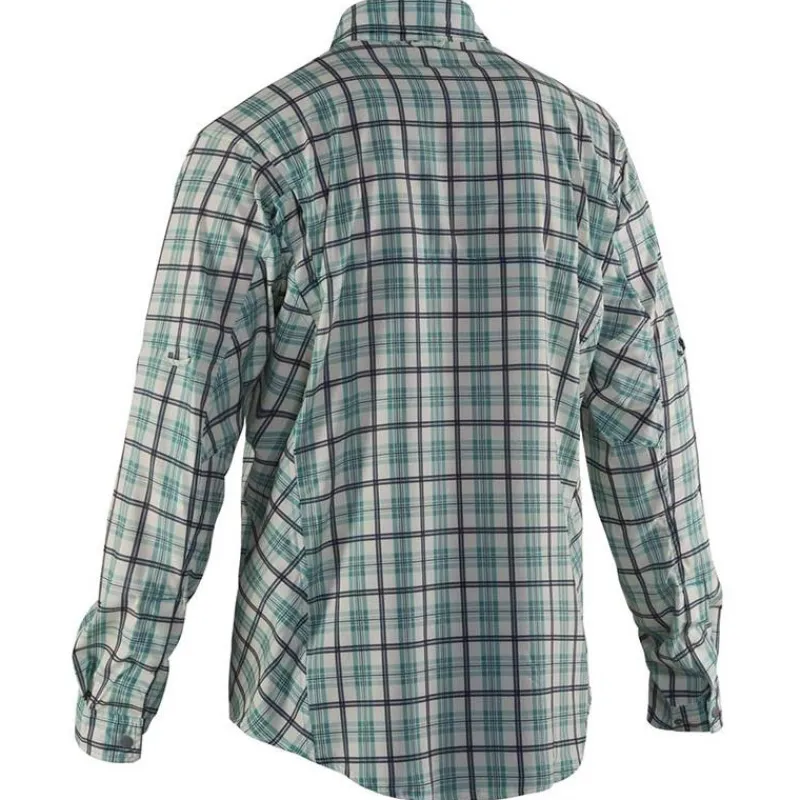 Grundéns Chemise Manches Longues Homme Fly Bridge Long Sleeve Dusty - Turquoise * T-Shirts, Polos & Chemises